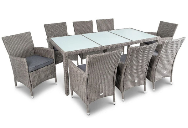 Комплект садових меблів Di Volio VERONA 8+1 Сірий-0