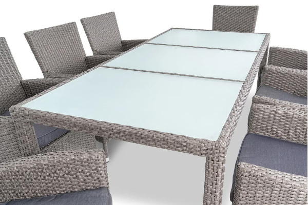 Комплект садових меблів Di Volio VERONA 8+1 Сірий-1