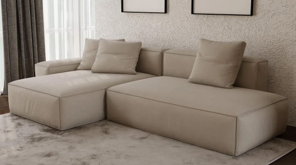 Модульний кутовий розкладний диван Bolzano Бежевий-1