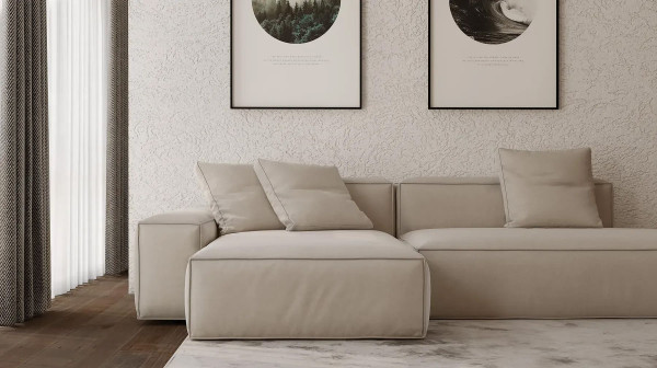 Модульний кутовий розкладний диван Bolzano Бежевий-2