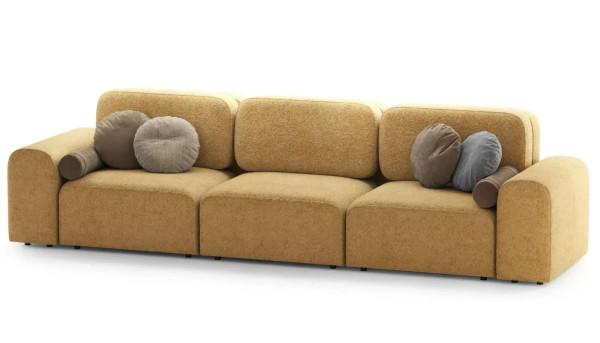 Диван 3-місний Breeze Гірчичний (Inca Gold 10)-1