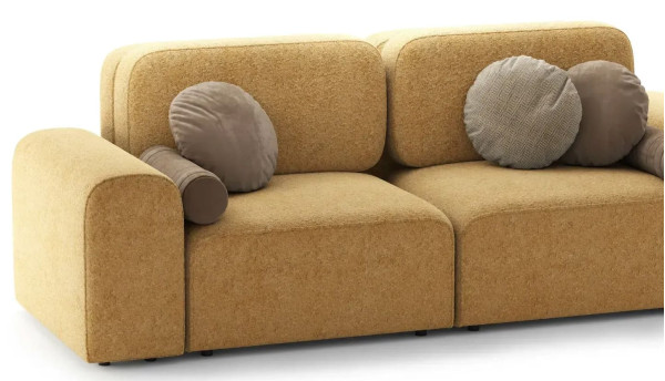 Диван 2-місний Breeze Гірчичний (Inca Gold 10)-2