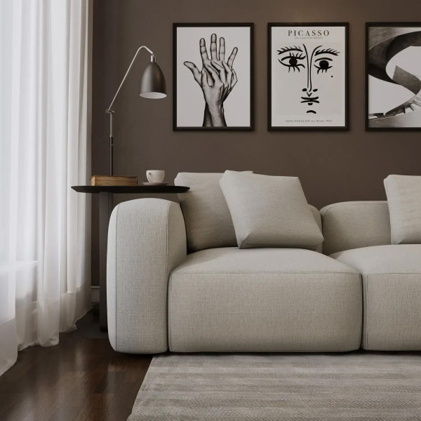 Модульний розкладний диван 2-місний Glory Бежевий-2