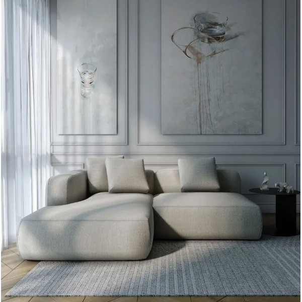 Кутовий модульний розкладний диван 2-місний Glory Бежевий-0