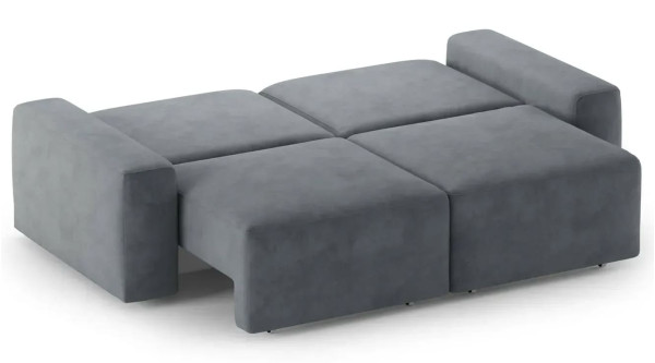 Розкладний прямий диван 2-місний Sunset Сірий (Teddy18)-4