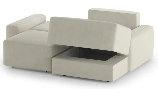 Розкладний диван кутовий 2-місний Sunset Сірий (Teddy 24)-4