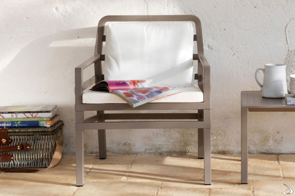 Кресло Nardi Aria Tortora Bianco-2