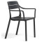 Пластиковый садовый стул Nardi CASSIA ARMCHAIR ANTRACITE-0-thumb
