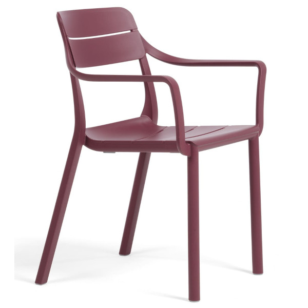 Пластиковый садовый стул Nardi CASSIA ARMCHAIR BORGOGNA-0