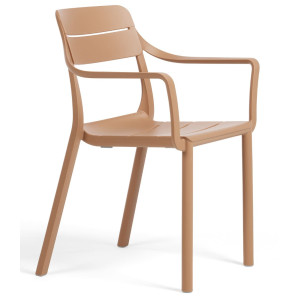 Пластиковый садовый стул Nardi CASSIA ARMCHAIR CAPPUCCINO