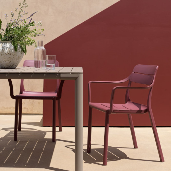 Пластиковый садовый стул Nardi CASSIA ARMCHAIR ANTRACITE-4