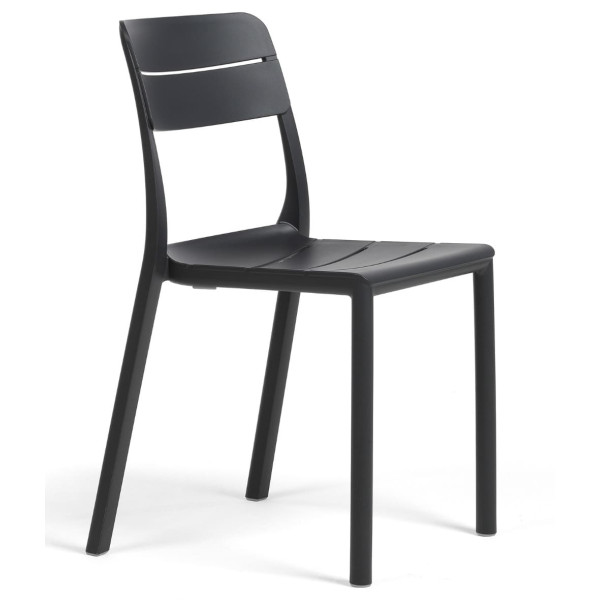 Пластиковый садовый стул Nardi Cassia Bistrot Antracite-0