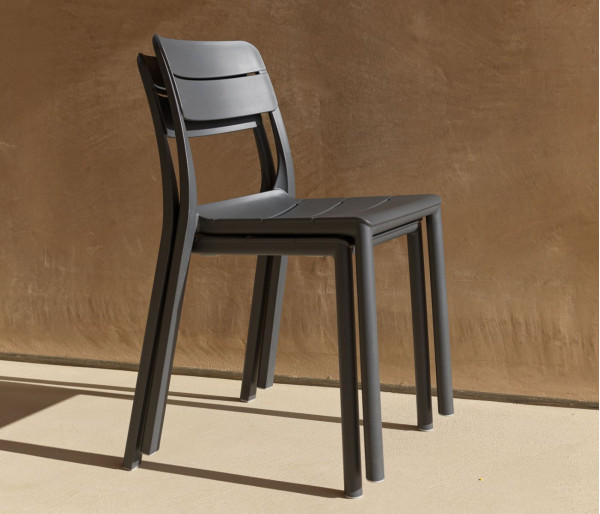 Пластиковый садовый стул Nardi Cassia Bistrot Antracite-4