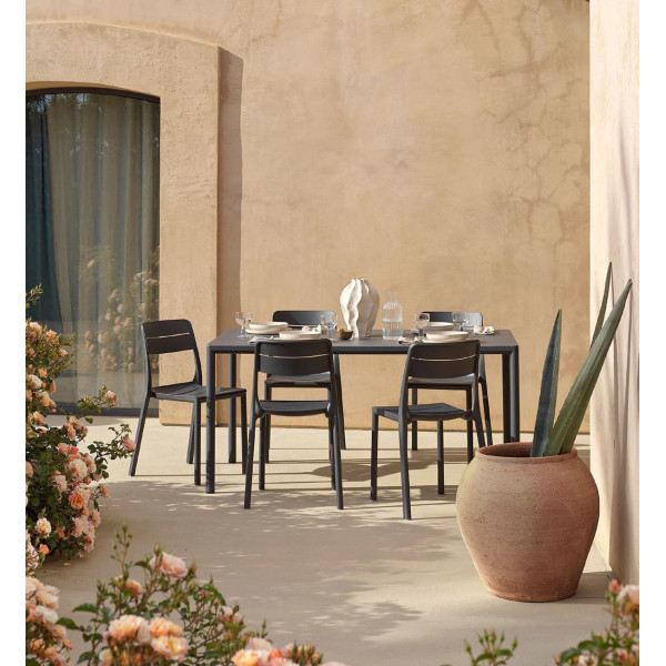Пластиковый садовый стул Nardi Cassia Bistrot Antracite-7