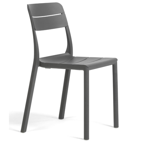 Пластиковый садовый стул Nardi Cassia Bistrot Basalto-0