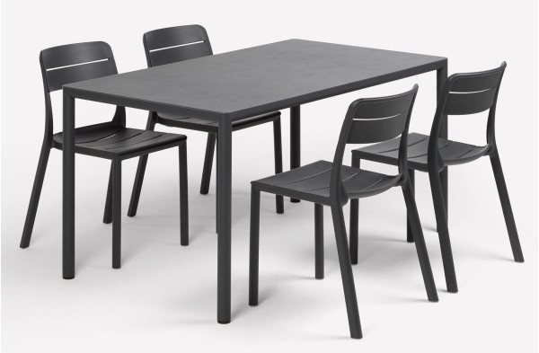 Пластиковый садовый стул Nardi Cassia Bistrot Antracite-3