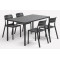 Пластиковый садовый стул Nardi Cassia Bistrot Antracite-3-thumb