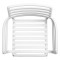 Крісло Nardi Doga Armchair Bianco-6-thumb