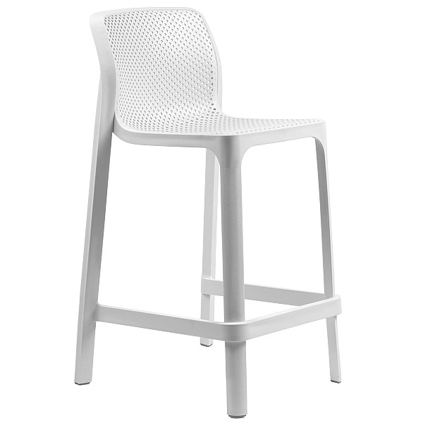 Полубарный стул NARDI Net Stool Mini Bianco-0