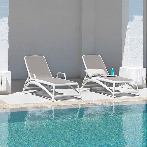 Шезлонг Nardi Atlantico Bianco Celeste-6