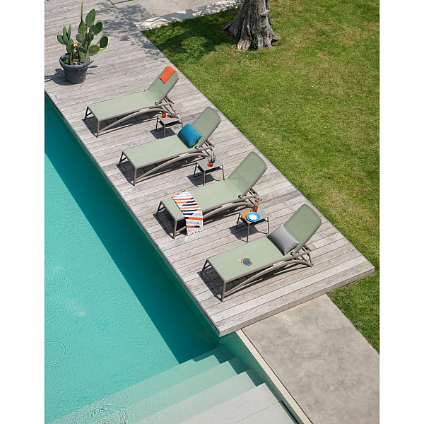 Шезлонг Nardi Atlantico Bianco Celeste-11