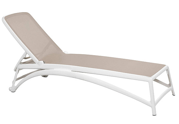 Шезлонг Nardi Atlantico Bianco Tortora-0