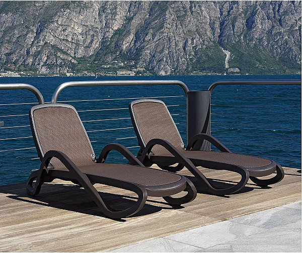 Шезлонг з підлокітниками Nardi Alfa Tortora Tortora-6