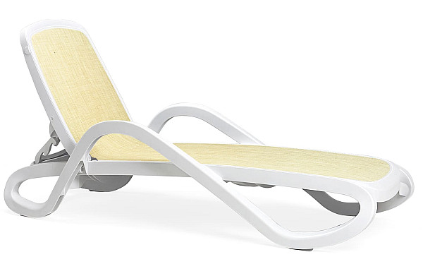 Шезлонг с подлокотниками Nardi Alfa Bianco Beige-0