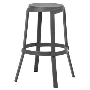 Барный пластиковый стул Nardi Stack Maxi Basalto