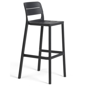 Барний пластиковий стілець Nardi Cassia Stool Antracite