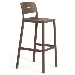 Барний пластиковий стілець Nardi Cassia Stool Tabacco