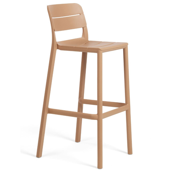 Барний пластиковий стілець Nardi Cassia Stool Cappuccino-0