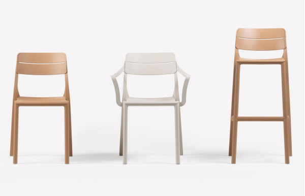 Барний пластиковий стілець Nardi Cassia Stool Antracite-2