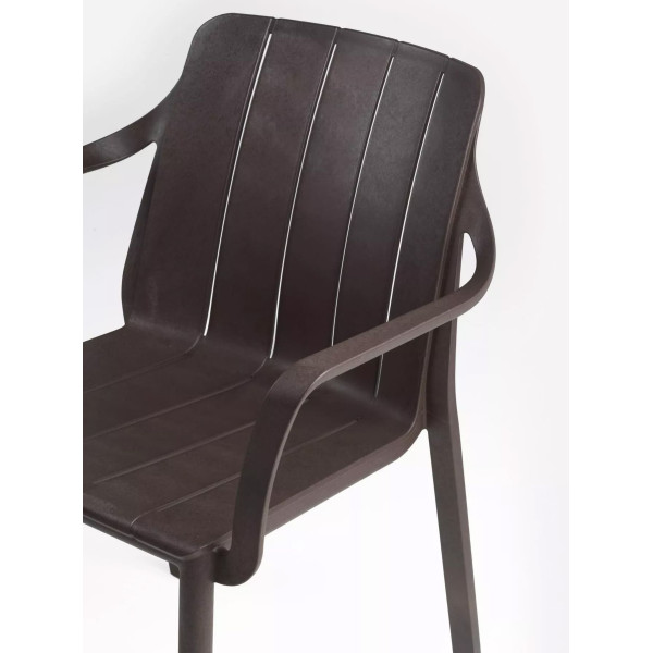 Пластиковий садовий стілець Nardi Tiberina Armchair Terra-1