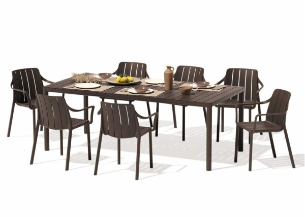 Пластиковий садовий стілець Nardi Tiberina Armchair Terra-4