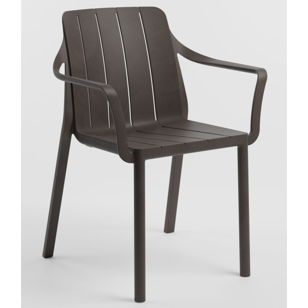 Пластиковий садовий стілець Nardi Tiberina Armchair Terra-0