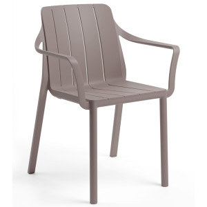 Пластиковый садовый стул Nardi Tiberina Armchair Tortora