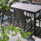Пластиковый садовый стул Nardi Tiberina Bistrot Antracite-1-thumb
