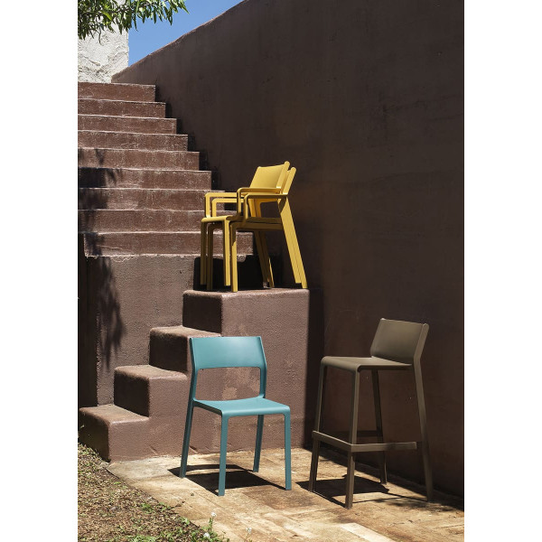 Полубарный стул NARDI Trill Stool Mini Mattone-2