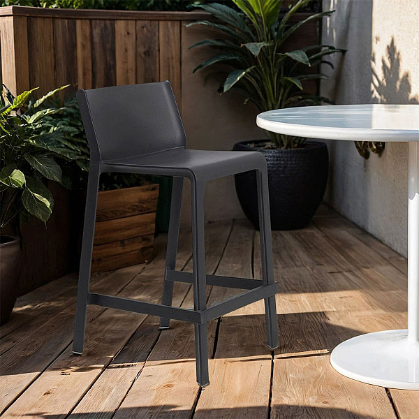 Полубарный стул NARDI Trill Stool Mini Antracite-1