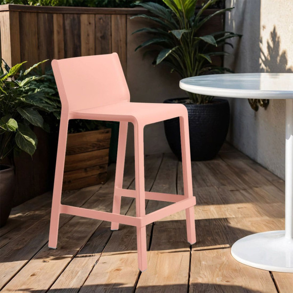 Полубарный стул NARDI Trill Stool Mini Rosa Bouquet-1