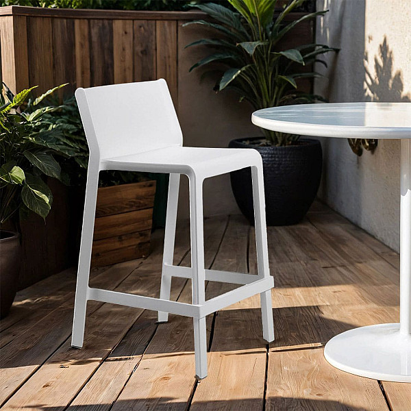 Напівбарний стілець NARDI Trill Stool Mini Bianco-1