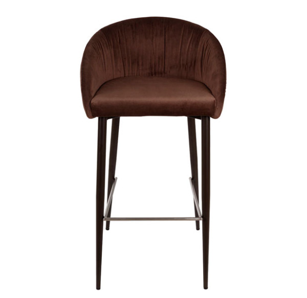 Барний стілець Nicolas ELBE Коричневий-1