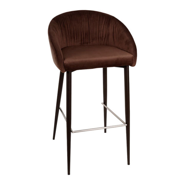 Барний стілець Nicolas ELBE Коричневий-0