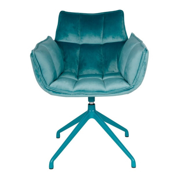 Кресло поворотное Nicolas CHARDONNE Бирюзовый-1