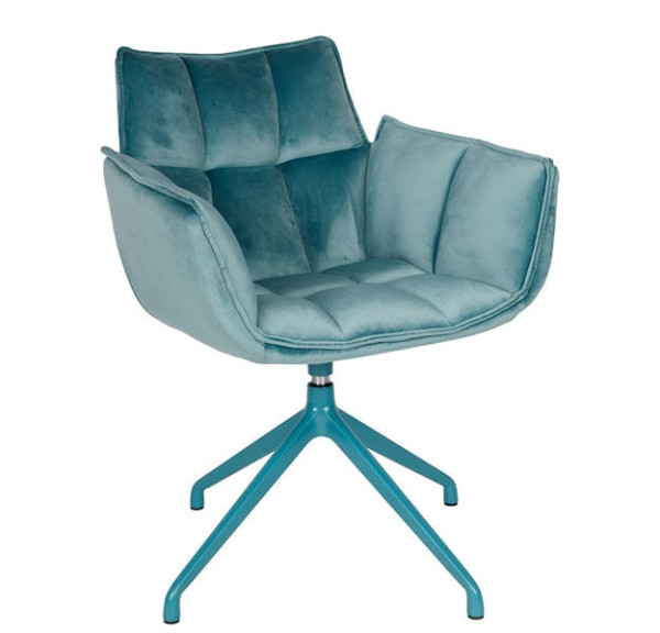 Кресло поворотное Nicolas CHARDONNE Бирюзовый-0