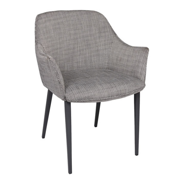 Кресло Nicolas MILTON Черно-белый рогожка-0