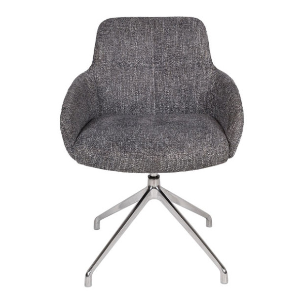 Крісло поворотне Nicolas Oliva Сірий-1
