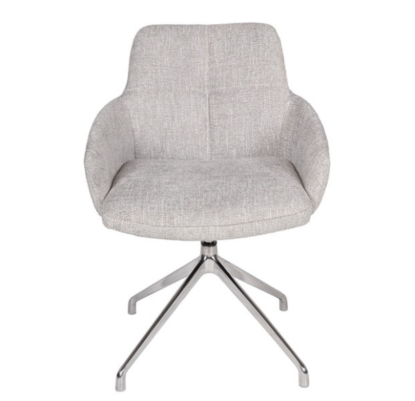 Крісло поворотне Nicolas Oliva Світло-сірий-1