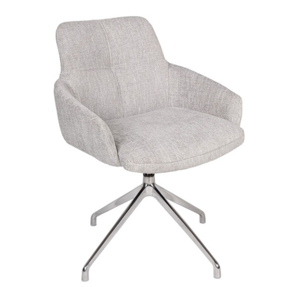 Крісло поворотне Nicolas Oliva Світло-сірий-0